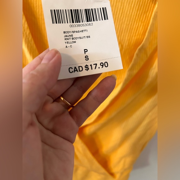 FOREVER 21 - NWT Women’s Yellow Bodysuit - Small - Picture 3 of 6